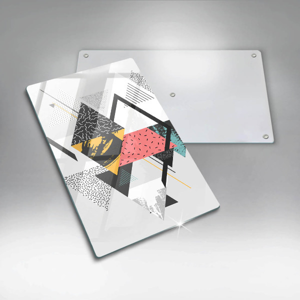 Tűzhely fedőlap Absztrakt háromszögek