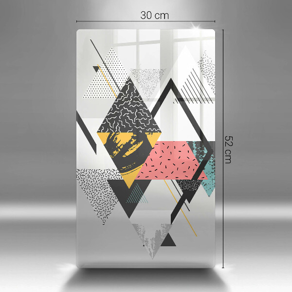 Tűzhely fedőlap Absztrakt háromszögek