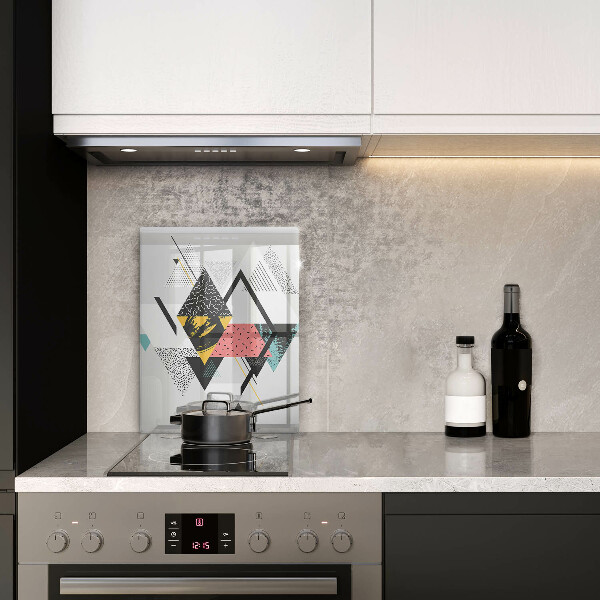 Tűzhely fedőlap Absztrakt háromszögek