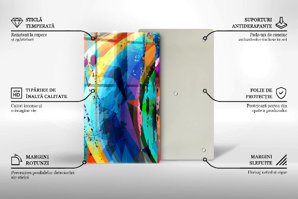 Tűzhely fedőlap Színes festékfoltok