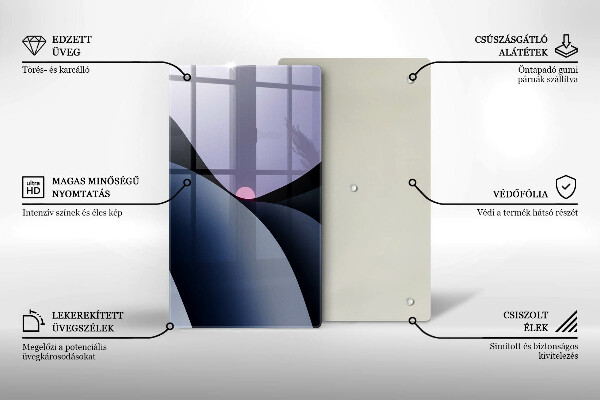 Tűzhely fedőlap Absztrakt formák