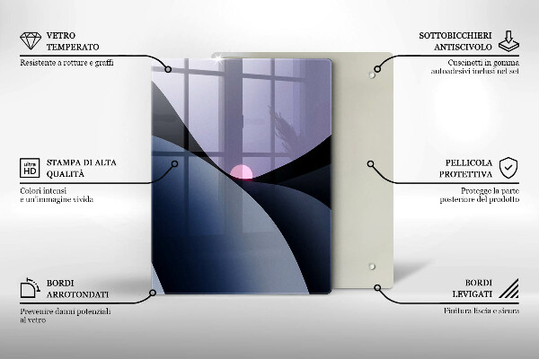 Tűzhely fedőlap Absztrakt formák