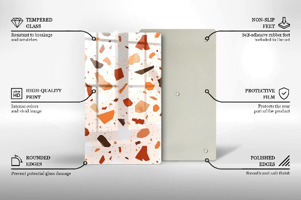 Tűzhely fedőlap Dekoratív kőedény