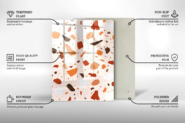 Tűzhely fedőlap Dekoratív kőedény