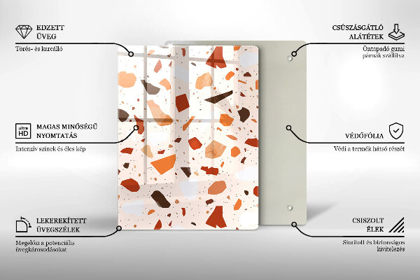 Tűzhely fedőlap Dekoratív kőedény