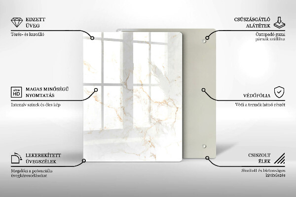 Tűzhely fedőlap Elegáns márvány kő