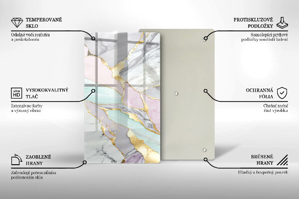 Tűzhely fedőlap Pasztell márvány