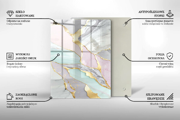 Tűzhely fedőlap Pasztell márvány