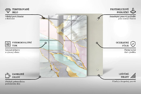 Tűzhely fedőlap Pasztell márvány