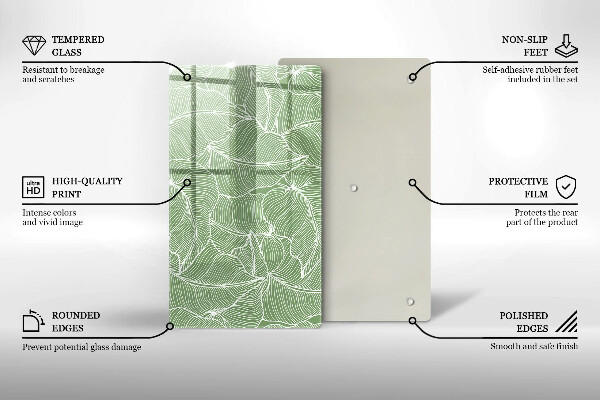 Tűzhely fedőlap Lineáris levelek