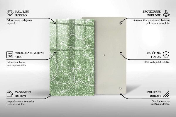 Tűzhely fedőlap Lineáris levelek