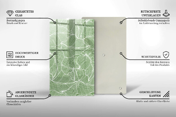 Tűzhely fedőlap Lineáris levelek