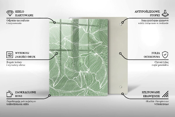 Tűzhely fedőlap Lineáris levelek