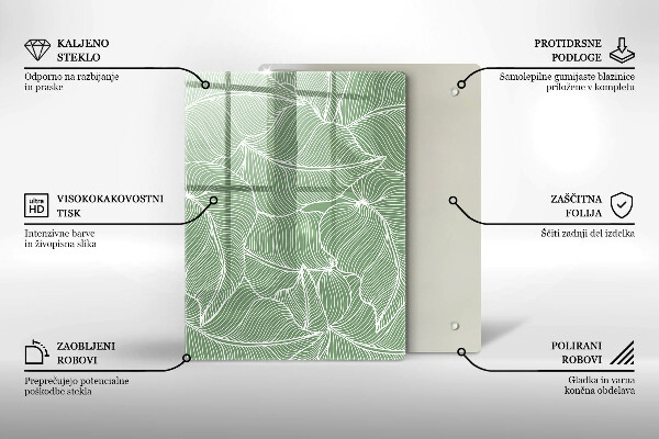 Tűzhely fedőlap Lineáris levelek