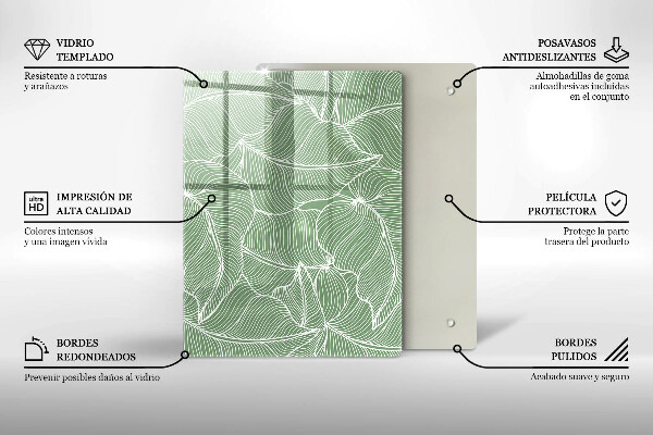 Tűzhely fedőlap Lineáris levelek