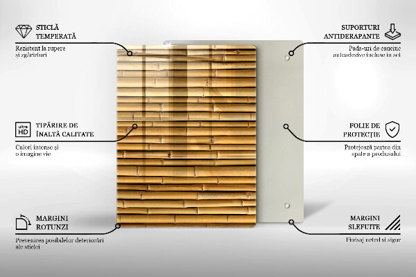 Tűzhely fedőlap Természet boho bambusz