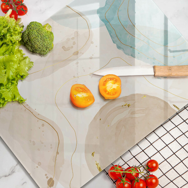 Tűzhely fedőlap Boho foltok és arany