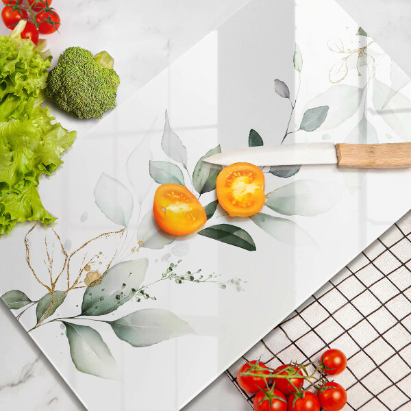 Tűzhely fedőlap Akvarell levelek