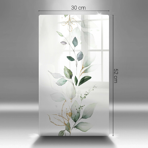 Tűzhely fedőlap Akvarell levelek