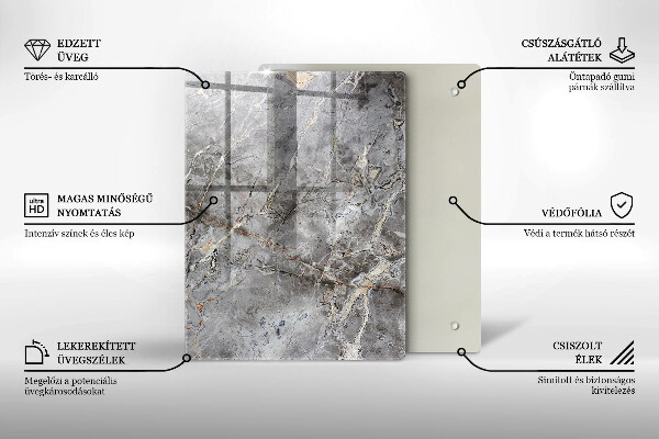 Tűzhely fedőlap Kő textúra