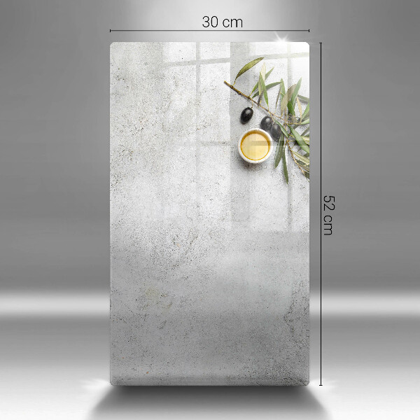 Tűzhely fedőlap Olajbogyó a betonon