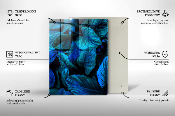 Tűzhely fedőlap Dzsungel növényzet levelei