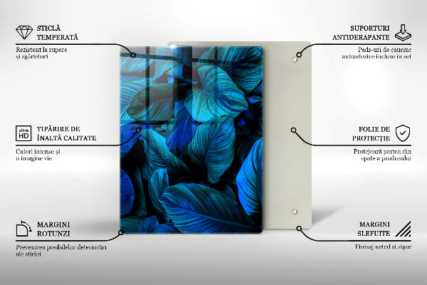 Tűzhely fedőlap Dzsungel növényzet levelei