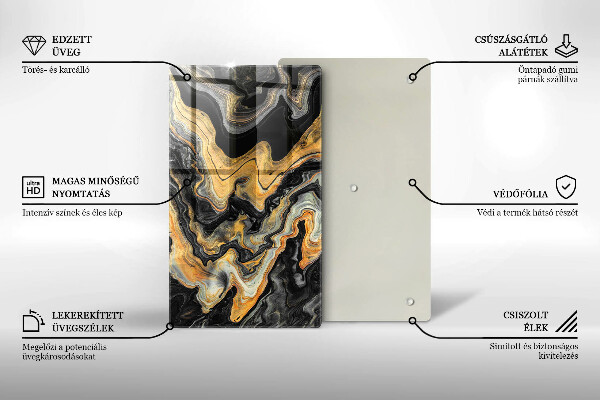 Tűzhely fedőlap Absztrakt szerkezet