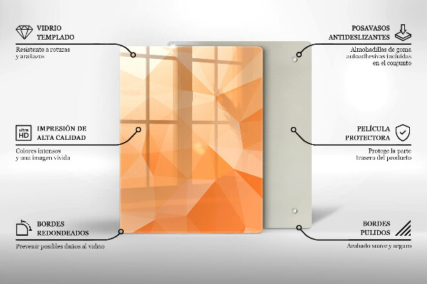 Tűzhely fedőlap Geometriai háttér