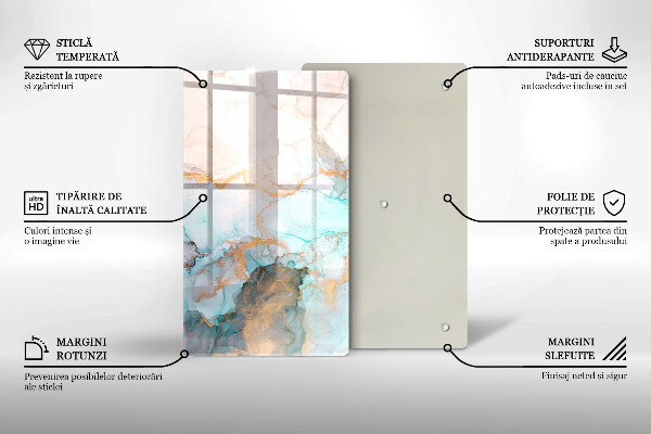 Tűzhely fedőlap Márvány absztrakció