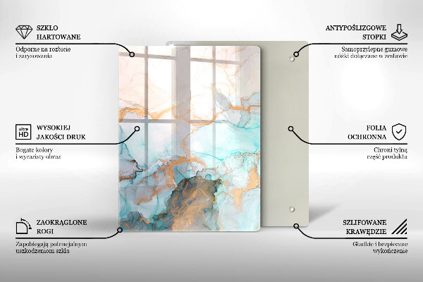 Tűzhely fedőlap Márvány absztrakció