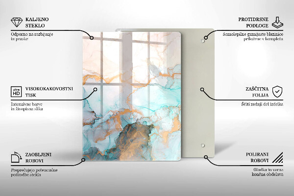 Tűzhely fedőlap Márvány absztrakció