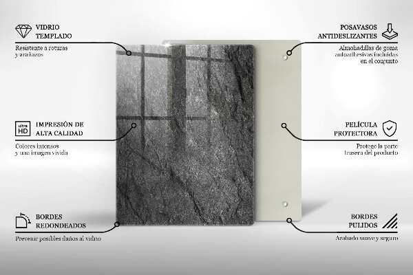 Tűzhely fedőlap Kő textúra