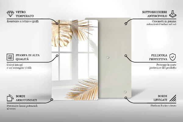 Tűzhely fedőlap Arany levelek