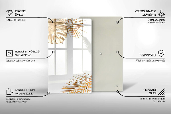 Tűzhely fedőlap Arany levelek