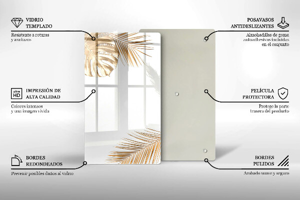 Tűzhely fedőlap Arany levelek