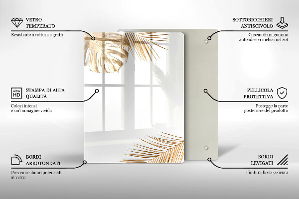 Tűzhely fedőlap Arany levelek