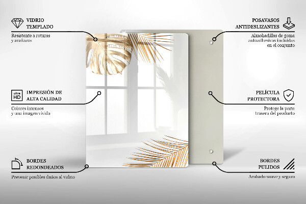 Tűzhely fedőlap Arany levelek