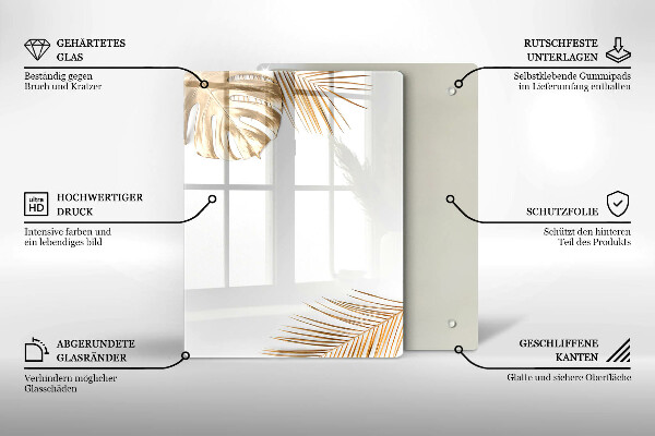 Tűzhely fedőlap Arany levelek