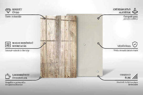 Tűzhely fedőlap Fadeszkák