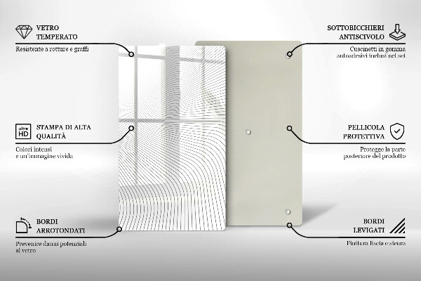 Tűzhely fedőlap Modern vonalak minta