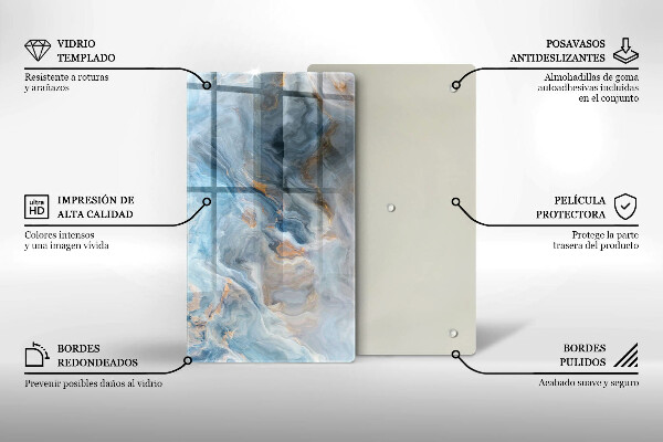 Tűzhely fedőlap Márvány textúra