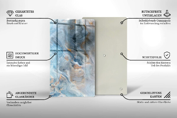 Tűzhely fedőlap Márvány textúra