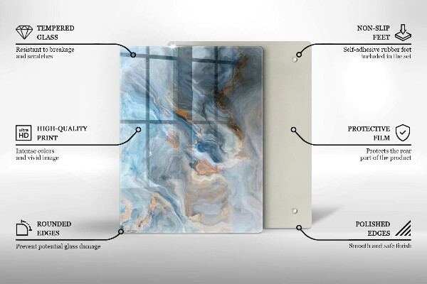 Tűzhely fedőlap Márvány textúra