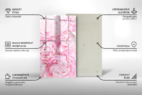 Tűzhely fedőlap Finom bazsarózsa