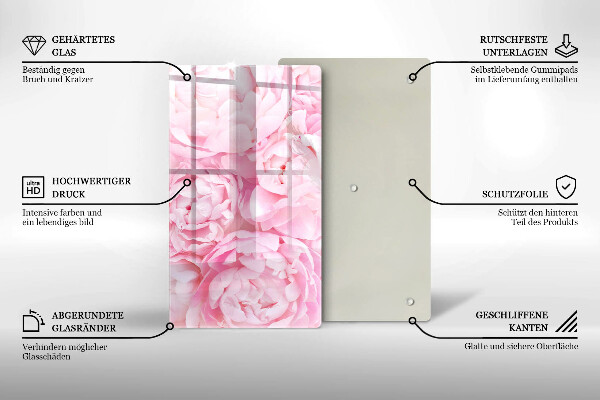 Tűzhely fedőlap Finom bazsarózsa