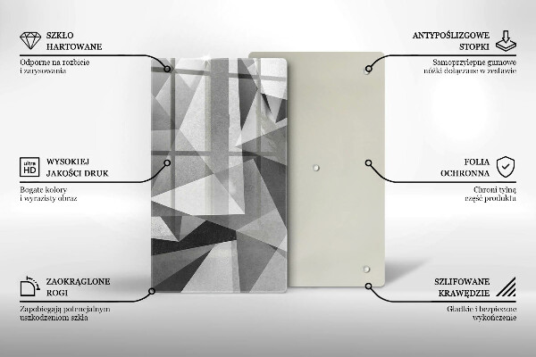 Tűzhely fedőlap Konkrét éles absztrakció