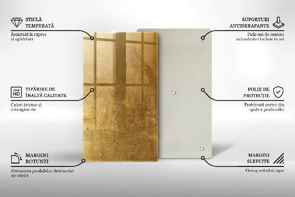 Tűzhely fedőlap Arany textúra háttér