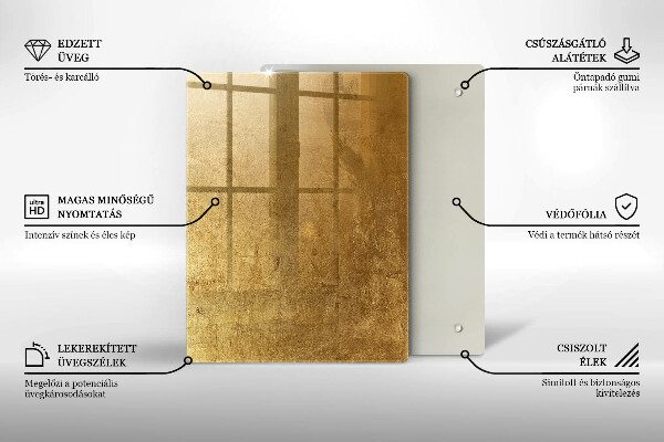 Tűzhely fedőlap Arany textúra háttér