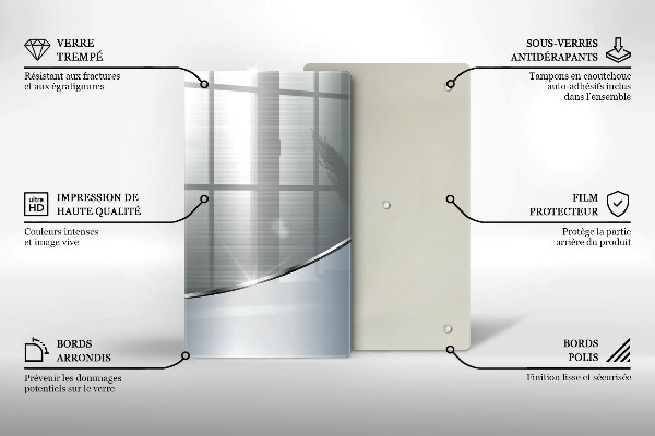Tűzhely fedőlap Fém absztrakciós minta